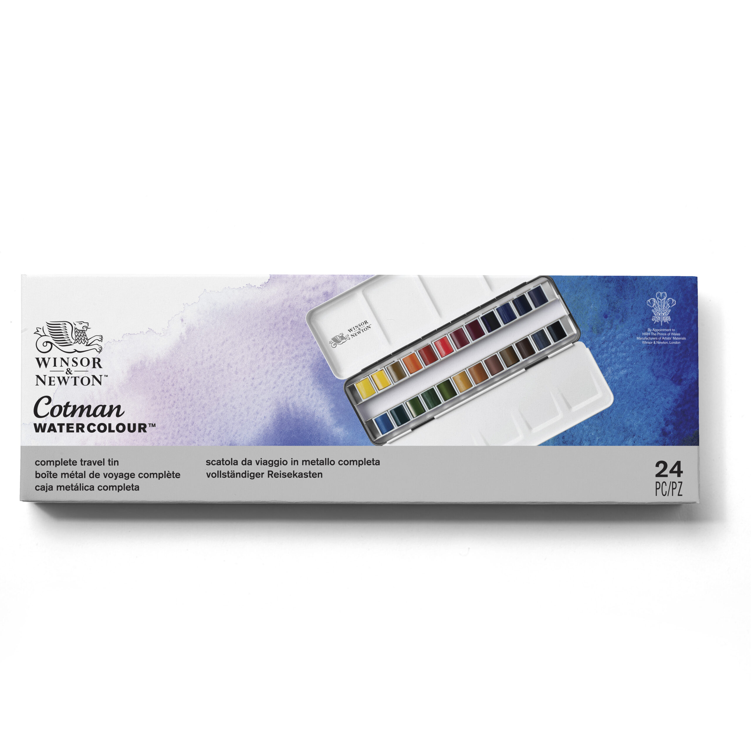 Cotman Travel Metal Box 24Godet
