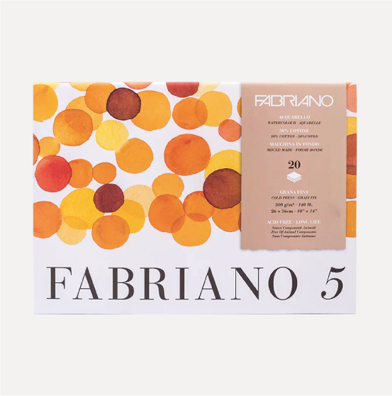 FABRIANO Blocco Acquerello Fabriano 5 300g - Grana Fine