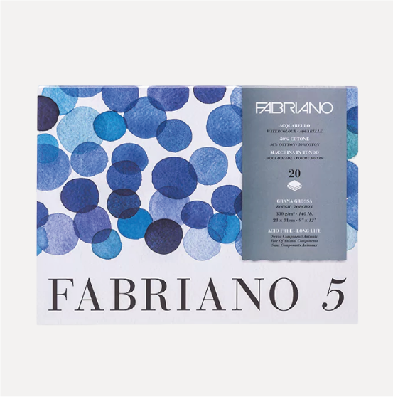 FABRIANO Blocco Acquerello Fabriano 5 300g - Grana Grossa