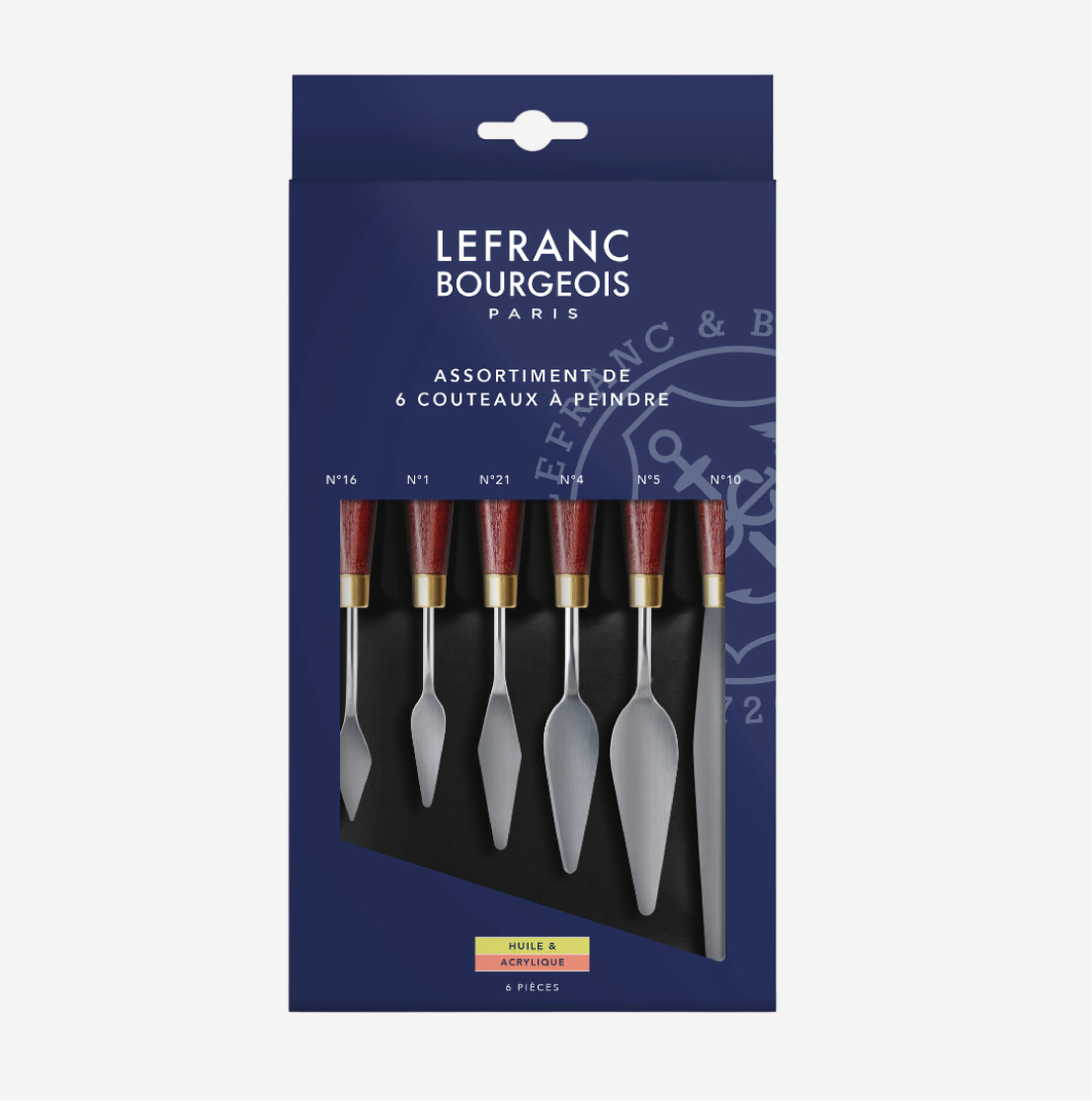 LEFRANC & BOURGEOIS Set 6 Spatole in metallo