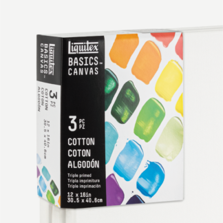 LIQUITEX set 3 tele per pittura 100% cotone