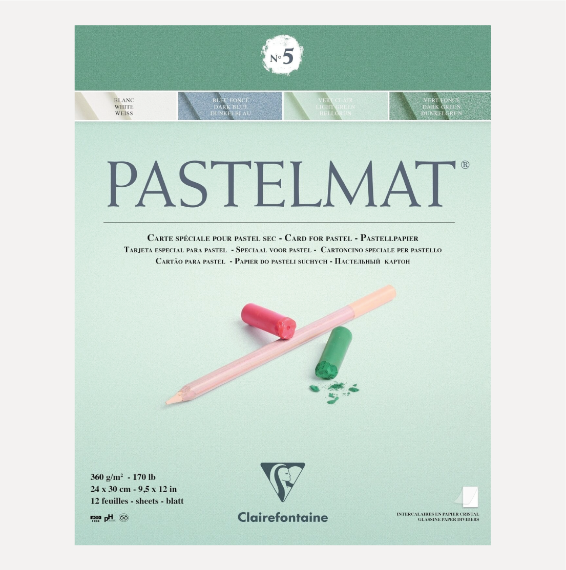 CLAIREFONTAINE Album per pastello Pastelmat N°5 360g