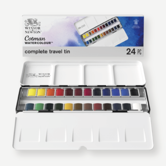 WINSOR & NEWTON Colori Acquerello Cotman Set 24GodetWINSOR & NEWTON Colori Acquerello Cotman Set 24Godet