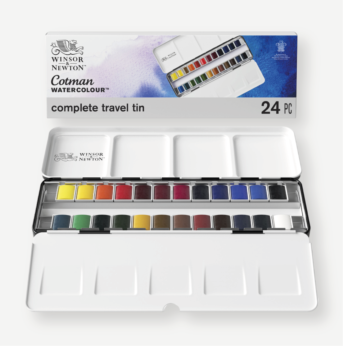 WINSOR & NEWTON Colori Acquerello Cotman Set 24Godet