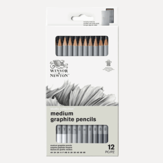 WINSOR & NEWTON Set 12 matite grafite MedieWINSOR & NEWTON Set 12 matite grafite Medie