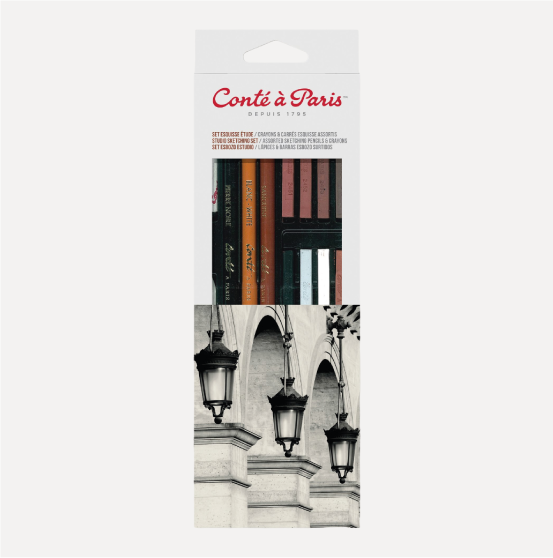 CONTÈ À PARIS Pastelli Carrè e Matite - Set Sketch