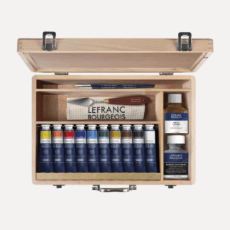 LEFRANC & BOURGEOIS Cassetta in Legno Colori a OlioLEFRANC & BOURGEOIS Cassetta in Legno Colori a Olio
