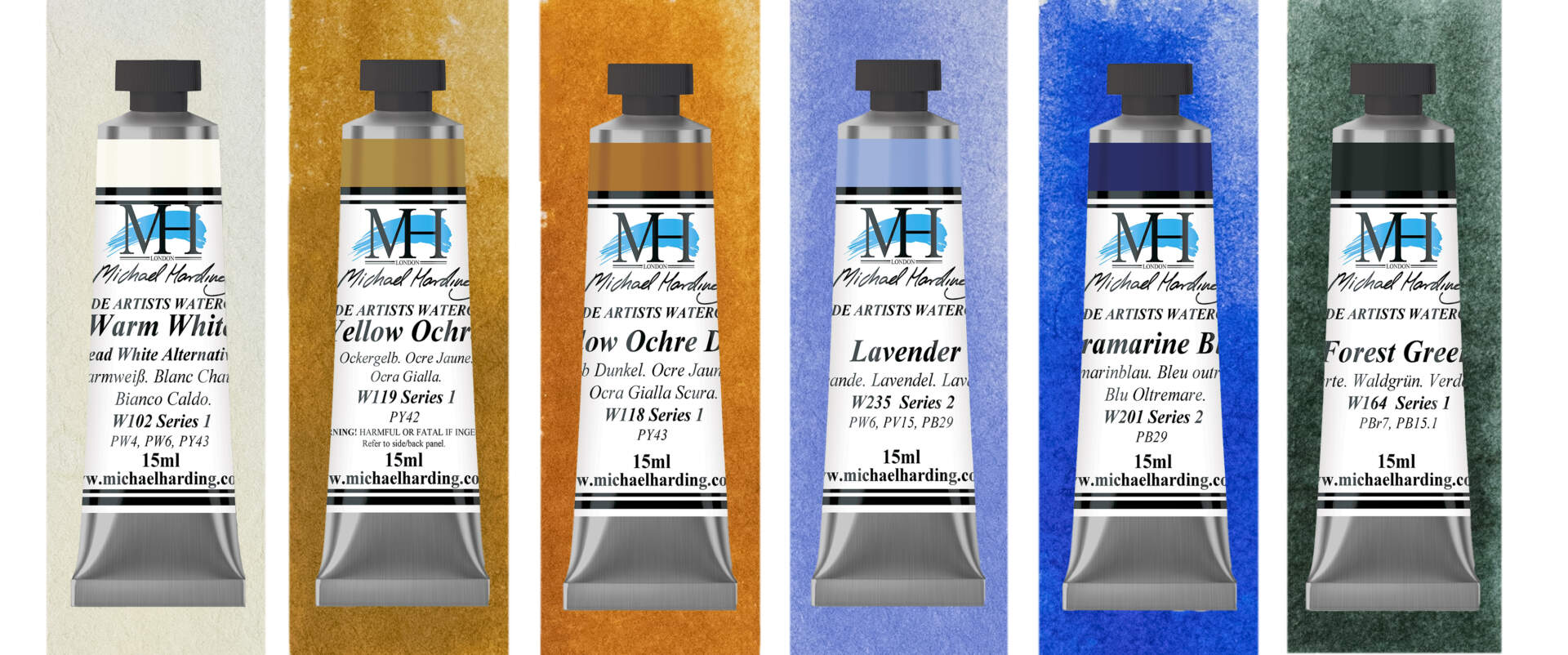 MICHAEL HARDING colori acquerello Professionali Set Misty London - immagine 2