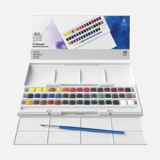 WINSOR & NEWTON Colori Acquerello Cotman Set 45 GodetWINSOR & NEWTON Colori Acquerello Cotman Set 45 Godet
