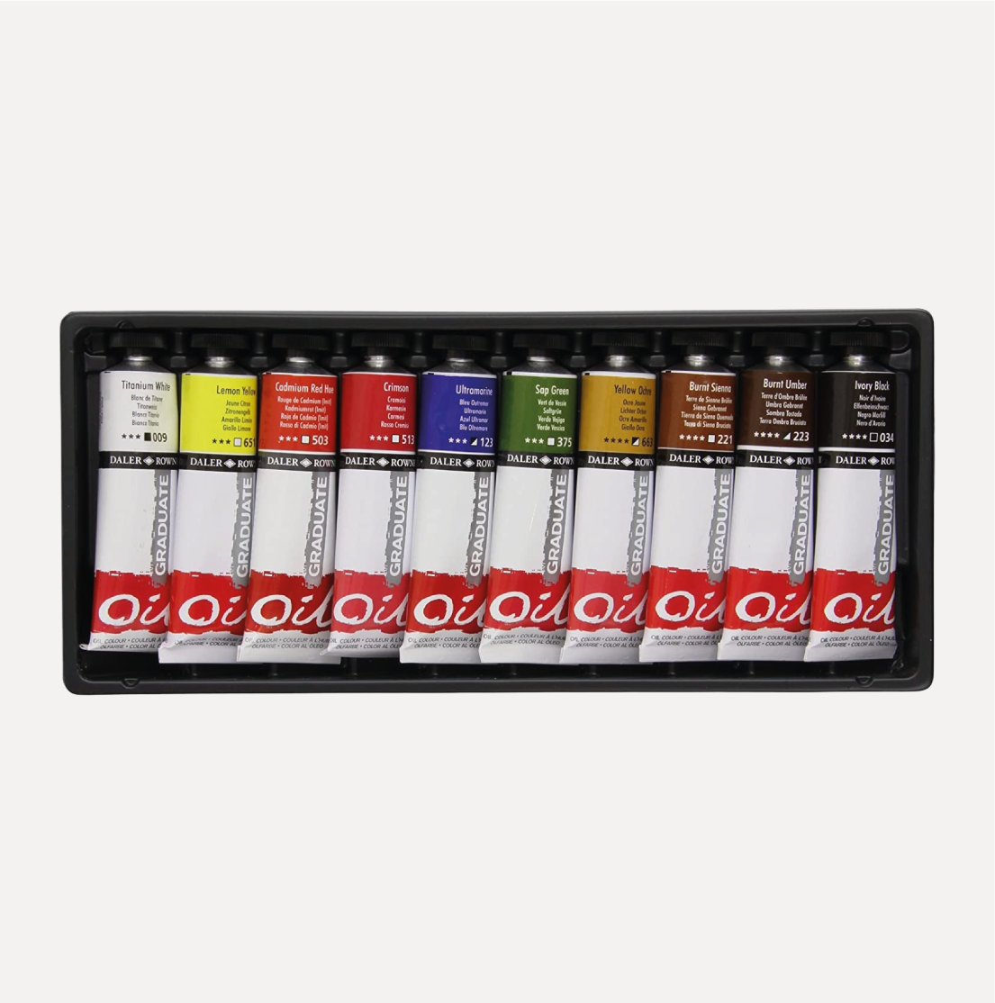 DALER ROWNEY Colori a Olio GRADUATE Set 10 tubi - immagine 2