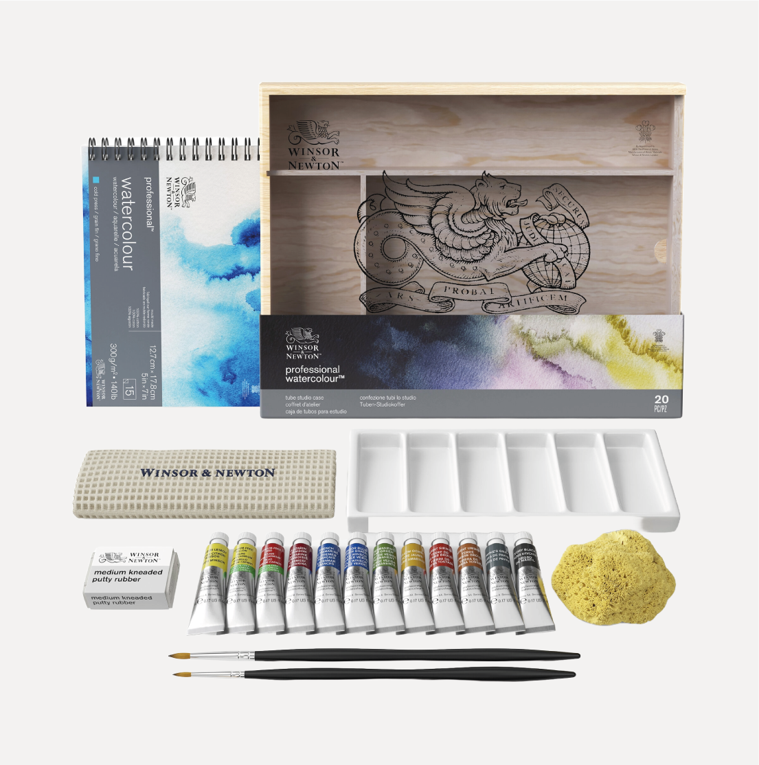 WINSOR & NEWTON Colori Acquerello Professional - Set Tube studio case - immagine 2