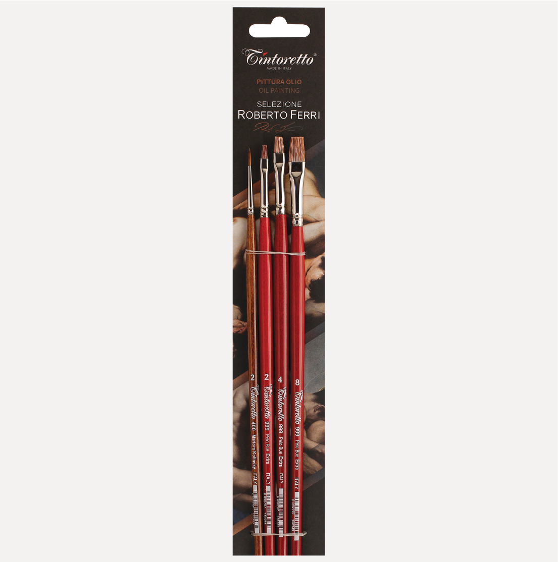 TINTORETTO Blister Pennelli per Olio ROBERTO FERRI