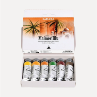MAIMERI Colori Acquerello Maimeri Blu Set 6 Tubetti SAHARAMAIMERI Colori Acquerello Maimeri Blu Set 6 Tubetti SAHARA