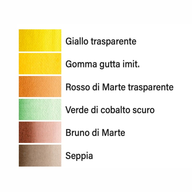 MAIMERI Colori Acquerello Maimeri Blu Set 6 Tubetti SAHARA - immagine 3
