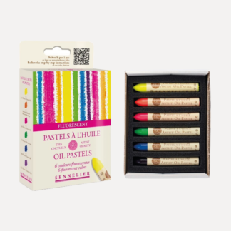 SENNELIER Pastel à l'Huile Set 6 Pastelli ad Olio Colori FLUOSENNELIER Pastel à l'Huile Set 6 Pastelli ad Olio Colori FLUO