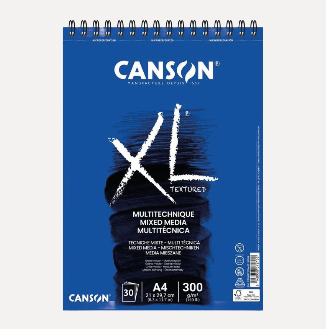 CANSON Blocco XL Mixed Media per tutte le Tecniche