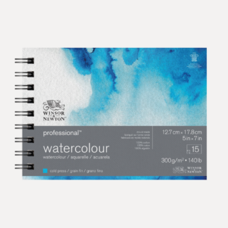 WINSOR & NEWTON Blocco Spiralato Professional per acquerello grana FINE 300grWINSOR & NEWTON Blocco Spiralato Professional per acquerello grana FINE 300gr