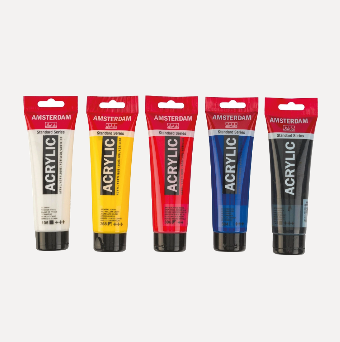 AMSTERDAM Colori Acrilici Mixing Set 5 Tubi 120ml - immagine 2