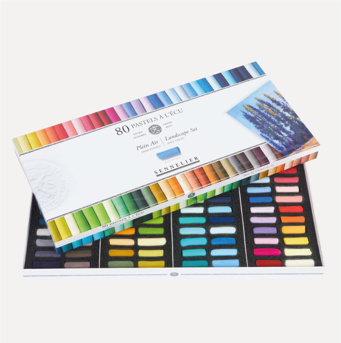 SENNELIER Pastel à l'Écu Set da 80 mezzi pastelli Colori Paesaggio