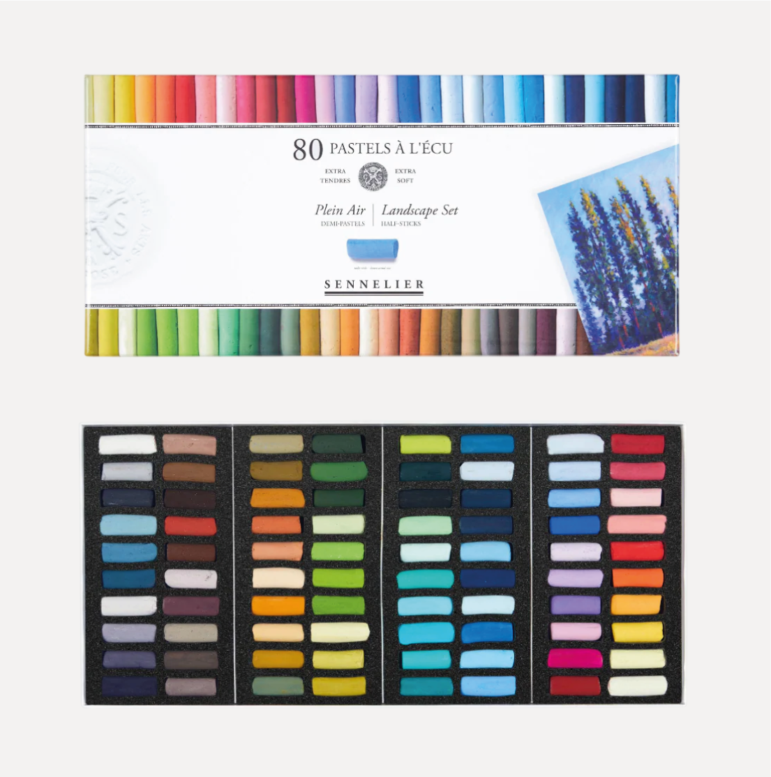 SENNELIER Pastel à l'Écu Set da 80 mezzi pastelli Colori Paesaggio - immagine 2