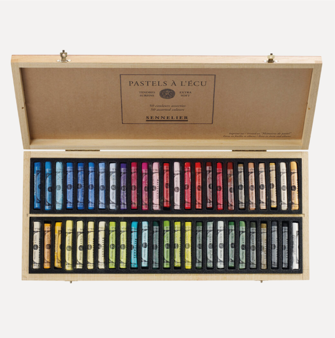 SENNELIER Pastel à l'Écu Cassetta in Legno da 50 Colori
