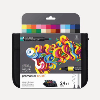 WINSOR & NEWTON Astuccio Promarker Brush Student Designer 24 ColoriWINSOR & NEWTON Astuccio Promarker Brush Student Designer 24 Colori