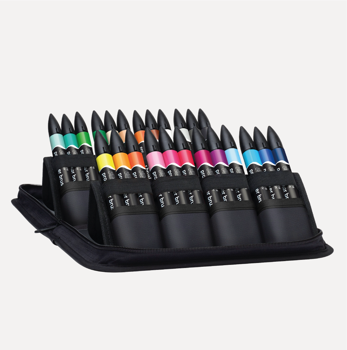 WINSOR & NEWTON Astuccio Promarker Brush Student Designer 24 Colori - immagine 2