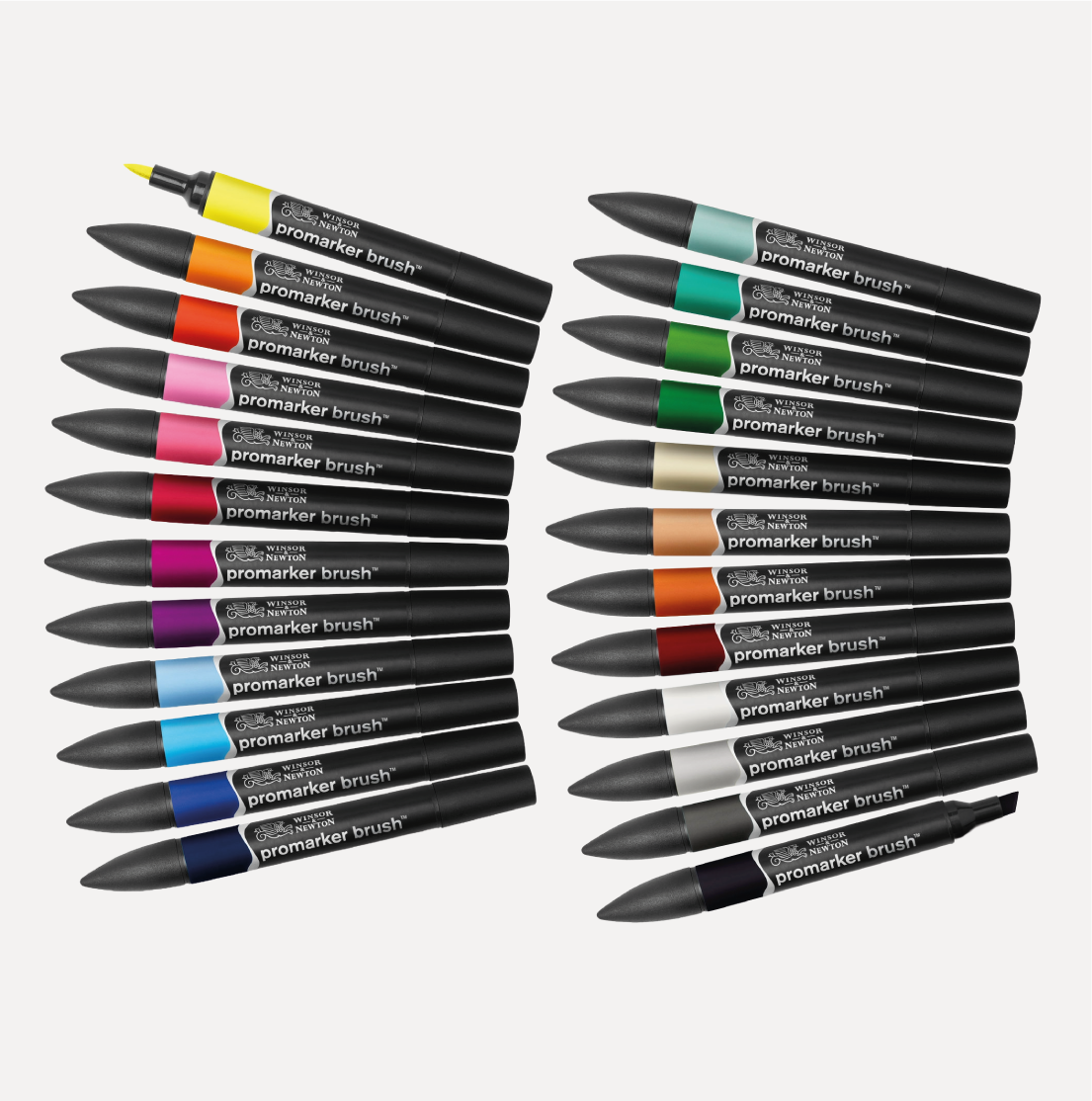 WINSOR & NEWTON Astuccio Promarker Brush Student Designer 24 Colori - immagine 3