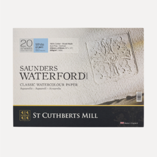 ST. CUTHBERTS MILL Blocco per Acquerello Saunders Waterford EXTRA WHITE 300g - Grana Fine